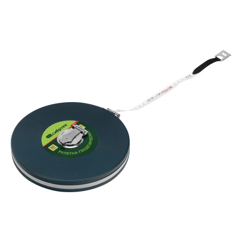 Рулетка геодезическая 50 м х 13 мм, закрытый корпус, фибергласовая лента Сибртех по ценам производителя в Челябинске с доставкой по всей России