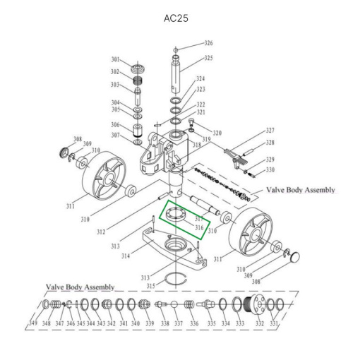 Опорный подшипник гидроузла для гидравлических тележек AC25 по ценам производителя в Челябинске с доставкой по всей России