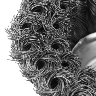 Щетка для УШМ, 100 мм, М14, "чашка", двухрядная, крученая проволока 0.35 мм Matrix по ценам производителя в Челябинске с доставкой по всей России