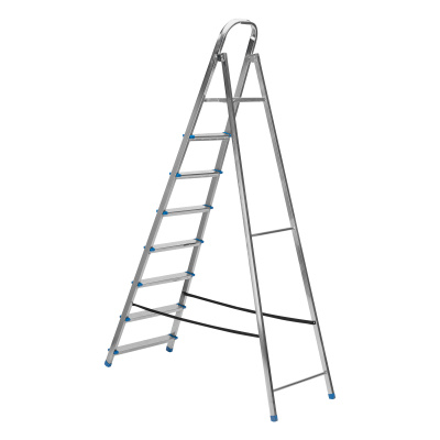 Стремянка, 8 ступеней, стальная, оцинкованная Сибртех по ценам производителя в Челябинске с доставкой по всей России