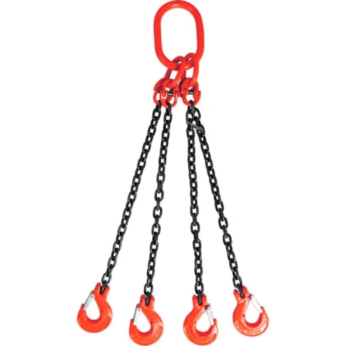 Строп цепной TOR 4СЦ г/п 17,0 т 1,0 м с самозакрывающимися крюками по ценам производителя в Челябинске с доставкой по всей России