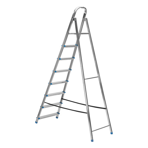 Стремянка, 8 ступеней, стальная, оцинкованная Сибртех по ценам производителя в Челябинске с доставкой по всей России