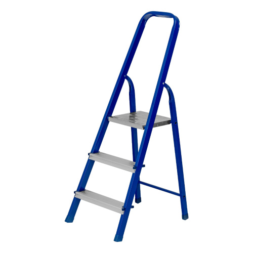 Стремянка, 3 ступени, стальной профиль, алюминиевые ступени Сибртех по ценам производителя в Челябинске с доставкой по всей России