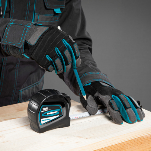 Рулетка "Doppelhaken",10 м x 25 мм,двухсторонний зацеп,Нейлон,двусторонняя шкала,автоматическая фиксация Gross по ценам производителя в Челябинске с доставкой по всей России