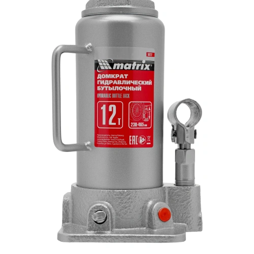 Домкрат гидравлический бутылочный, 12 т, высота подъема 230-465 мм Matrix по ценам производителя в Челябинске с доставкой по всей России