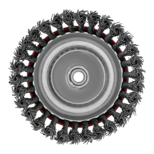 Щетка для УШМ, 150 мм, М14, "чашка", крученая проволока 0.8 мм Matrix по ценам производителя в Челябинске с доставкой по всей России