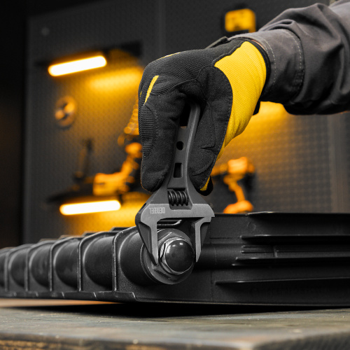 Ключ разводной 135 мм, CrV, кованый, укороченная рукоятка Denzel по ценам производителя в Челябинске с доставкой по всей России