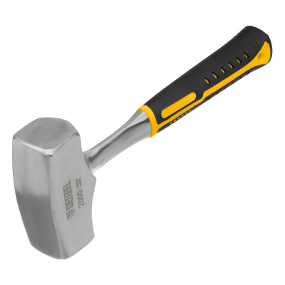 Кувалда 2 кг, цельнометаллическая, двухкомпонентная рукоятка Denzel по ценам производителя в Челябинске с доставкой по всей России