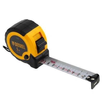 Рулетка 5м х 25мм, двухкомп. корпус, кнопка-пауза Denzel по ценам производителя в Челябинске с доставкой по всей России
