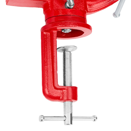 Тиски слесарные, 80 мм, настольные, поворотные, c наковальней MTX по ценам производителя в Челябинске с доставкой по всей России