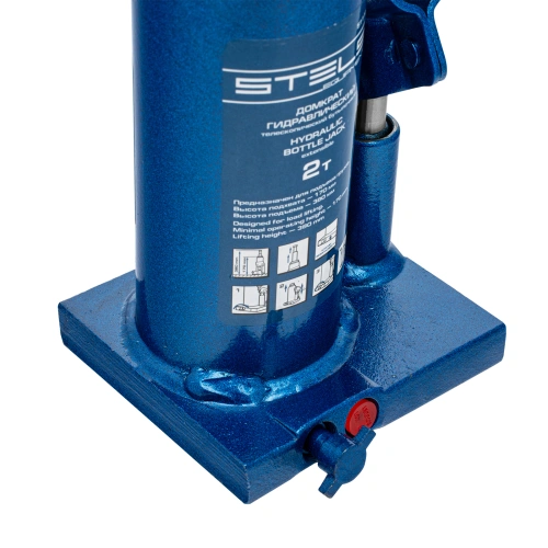 Домкрат гидравлический бутылочный телескопический, 2 т, H подъема 170-380 мм Stels по ценам производителя в Челябинске с доставкой по всей России