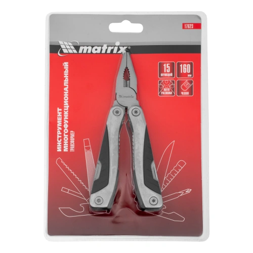 Трансформер, 15 функций, авторазжим, в чехле, 160 мм Matrix по ценам производителя в Челябинске с доставкой по всей России