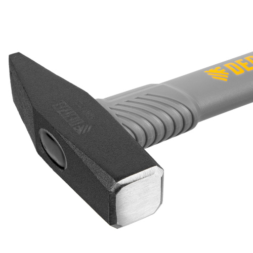 Молоток слесарный, 500 г, кованый, фибергласовая рукоятка c TPR покрытием Denzel по ценам производителя в Челябинске с доставкой по всей России