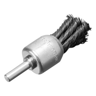 Щетка для дрели, 25 мм, "чашка" со шпилькой, крученая металлическая проволока Matrix по ценам производителя в Челябинске с доставкой по всей России