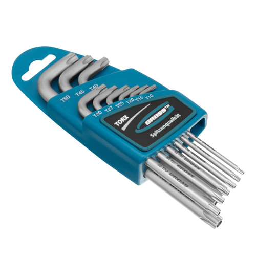 Набор ключей имбусовых Torx -TT, 9 шт: T10-T50, удлиненные, S2, сатинированные Gross по ценам производителя в Челябинске с доставкой по всей России