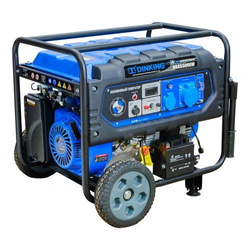 Генератор бензиновый Dinking DKA5500EW (5,5кВт, электростартер, 15лс, колёса) по ценам производителя в Челябинске с доставкой по всей России