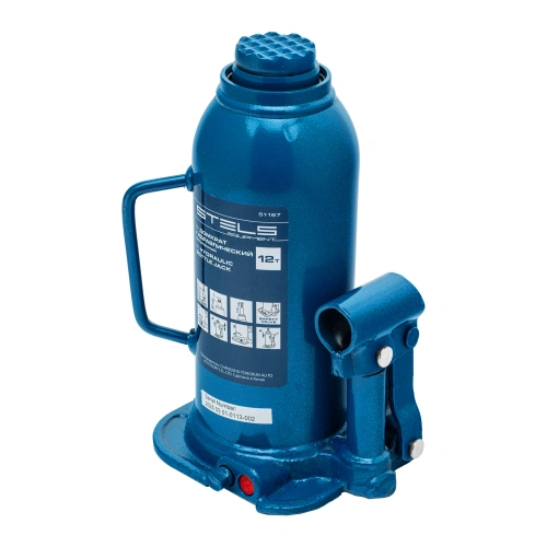 Домкрат гидравлический бутылочный, 12 т, h подъема 227-457 мм Stels по ценам производителя в Челябинске с доставкой по всей России