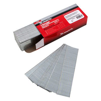 Гвозди для пневматического нейлера, длина 30 мм, ширина 1.25 мм, толщина 1 мм, 5000 шт Matrix по ценам производителя в Челябинске с доставкой по всей России