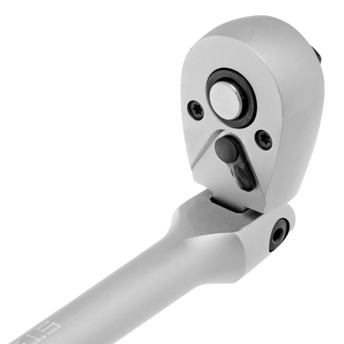 Ключ-трещотка шарнирный 3/8", СrV, 72 зуба, с быстрым сбросом, матовый хром Stels по ценам производителя в Челябинске с доставкой по всей России