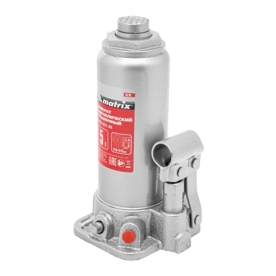 Домкрат гидравлический бутылочный, 5 т, высота подъема 216-413 мм, в пластиковый кейсе Matrix купить в Москве с доставкой по всей России | ProtosMarket.ru