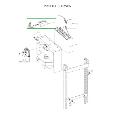 Зарядное устройство для штабелеров SDR 1536/1545S/1645/1656/2036/2045, SDK купить в Москве с доставкой по всей России | ProtosMarket.ru