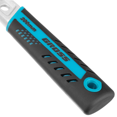 Ключ разводной, 200 мм, CrV, двухкомпонентная ручка Gross по ценам производителя в Челябинске с доставкой по всей России