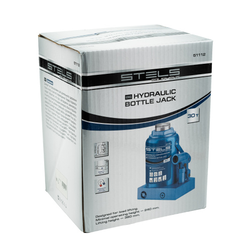 Домкрат гидравлический бутылочный, 30 т, H подъема 240-370 мм Stels по ценам производителя в Челябинске с доставкой по всей России