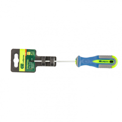 Отвертка, PH0 х 100 мм, CrV, трехкомпонентная рукоятка Сибртех по ценам производителя в Челябинске с доставкой по всей России