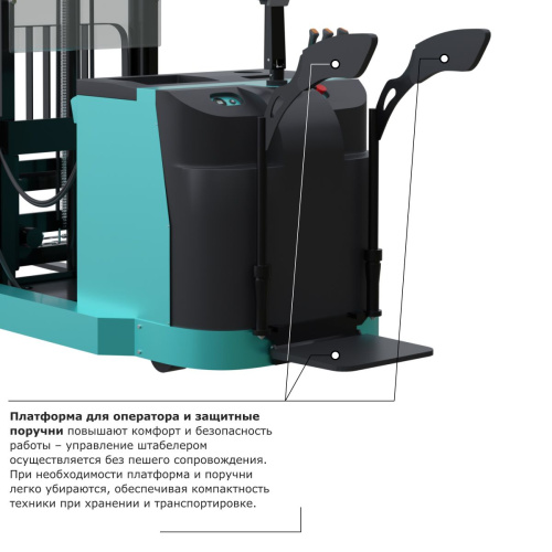 Штабелер с выдвижной мачтой (мини-ричтрак) PROLIFT PRO MRV2040 triplex FFL по ценам производителя в Челябинске с доставкой по всей России