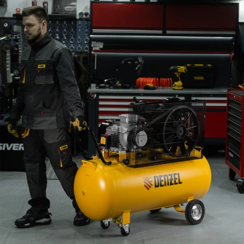 Компрессор воздушный рем. привод BCV 5500-T/200, 5,5 кВт, 200 литров, 850 л/мин Denzel по ценам производителя в Челябинске с доставкой по всей России