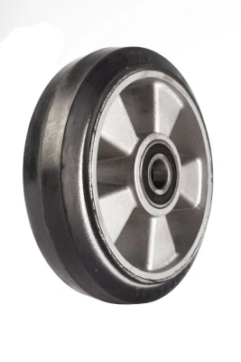 Колесо резиновое 180х50 мм с подшипником для тележек гидравлических BF/BF-III/DF-III/RHP/AC/DF/CW2 по ценам производителя в Челябинске с доставкой по всей России