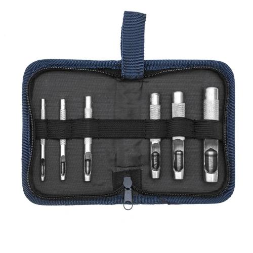 Набор пробойников для кожи 3 4 6 8 10 12.5 мм, 6 шт, чехол Сибртех по ценам производителя в Челябинске с доставкой по всей России