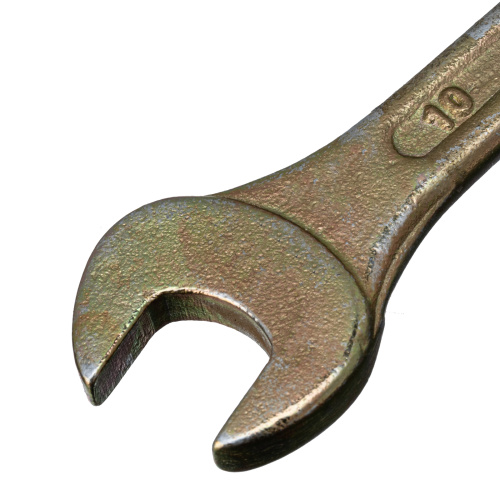 Ключ рожковый, 8 х 10 мм, желтый цинк Сибртех по ценам производителя в Челябинске с доставкой по всей России