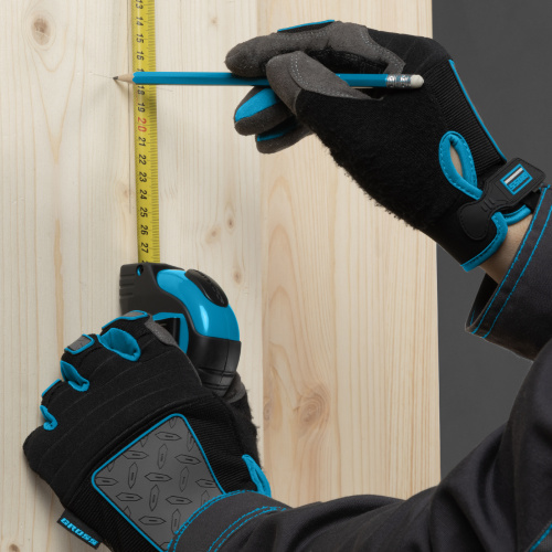 Рулетка "Schlagfest",3 м x 19 мм,магнитный обрезиненный зацеп,двусторонняя шкала,Нейлоновое покрытие,автоматическая фиксация Gross по ценам производителя в Челябинске с доставкой по всей России