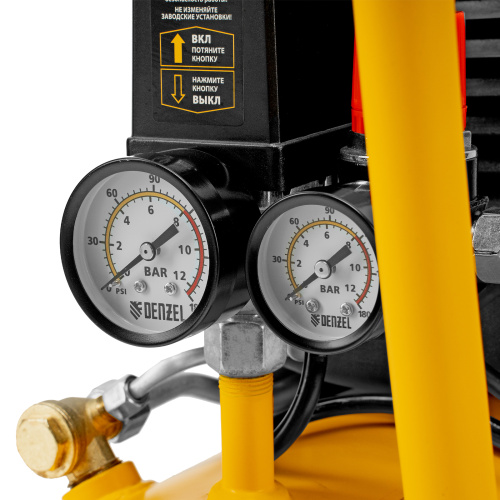 Компрессор воздушный DLC1300/24 безмасляный 1.3 кВт, 24 литра, 206 л/мин Denzel по ценам производителя в Челябинске с доставкой по всей России