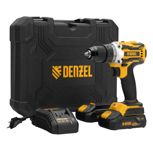 Дрель-шуруповерт аккумуляторная, бесщет. BLDL-18-02 Li-Ion, 18 В Denzel по ценам производителя в Челябинске с доставкой по всей России