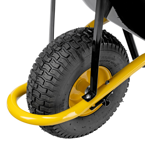 Тачка строительная, усиленная, объем 130 л, 230 кг, колесо 15х6.00-6 Denzel по ценам производителя в Челябинске с доставкой по всей России