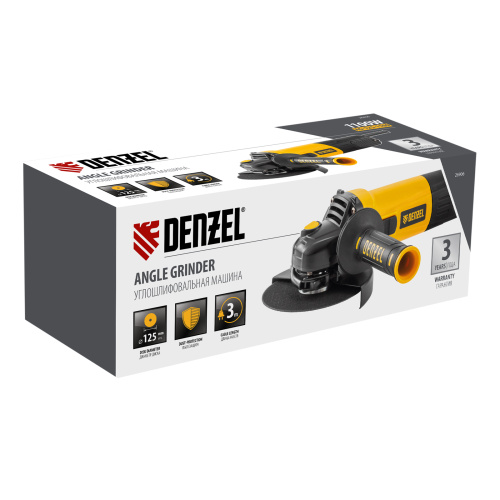 Машина шлифовальная угловая AG125-1100, 1100 Вт, 125 мм, 3000-11000 об/мин Denzel по ценам производителя в Челябинске с доставкой по всей России