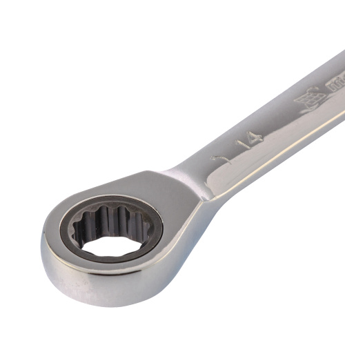 Ключ накидной трещоточный, 14 x 17 мм, CrV, зеркальный хром Matrix по ценам производителя в Челябинске с доставкой по всей России