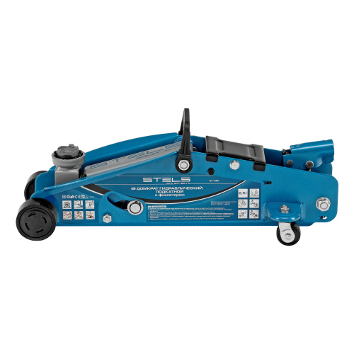 Домкрат гидравлический подкатной с фиксатором, 2.5 т, Safety Pin, 140-385 мм, в кейсе Stels по ценам производителя в Челябинске с доставкой по всей России