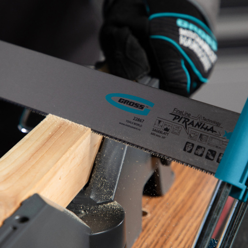 Пильное полотно для прецизионного стусла "Piranha", 600 мм, каленый зуб 2D, 18 TPI Gross по ценам производителя в Челябинске с доставкой по всей России