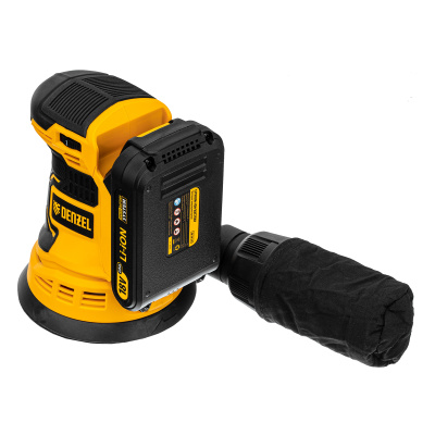 Машина шлифовальная эксцентриковая аккумуляторная COS-125, 18В Li-Ion Denzel по ценам производителя в Челябинске с доставкой по всей России