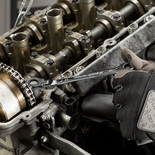 Набор ключей комбинированных, трещоточных шарнирных 13 шт. Matrix по ценам производителя в Челябинске с доставкой по всей России