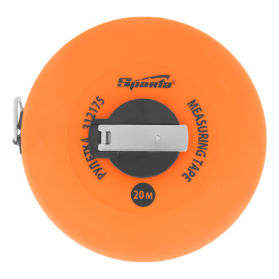 Рулетка геодезическая, 20 м х 12,5 мм, лента ПВХ, закрытый круглый корпус Sparta по ценам производителя в Челябинске с доставкой по всей России