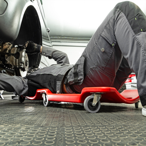 Лежак ремонтный на шести колесах, 1000 х 475 х 128 мм, пластиковый Matrix по ценам производителя в Челябинске с доставкой по всей России