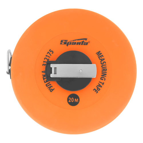 Рулетка геодезическая, 20 м х 12,5 мм, лента ПВХ, закрытый круглый корпус Sparta по ценам производителя в Челябинске с доставкой по всей России