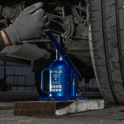 Домкрат гидравлический бутылочный телескопический, 8 т, H подъема 170-430 мм Stels по ценам производителя в Челябинске с доставкой по всей России