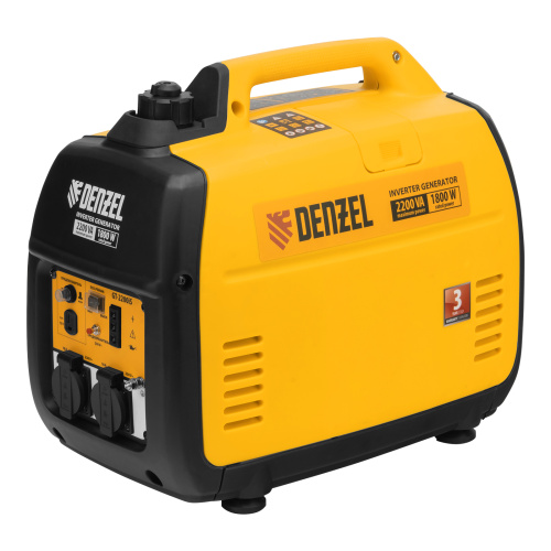 Генератор инверторный GT-2200iS, 2.2 кВт, 230 В, бак 4 л, закрытый корпус, ручной старт Denzel по ценам производителя в Челябинске с доставкой по всей России