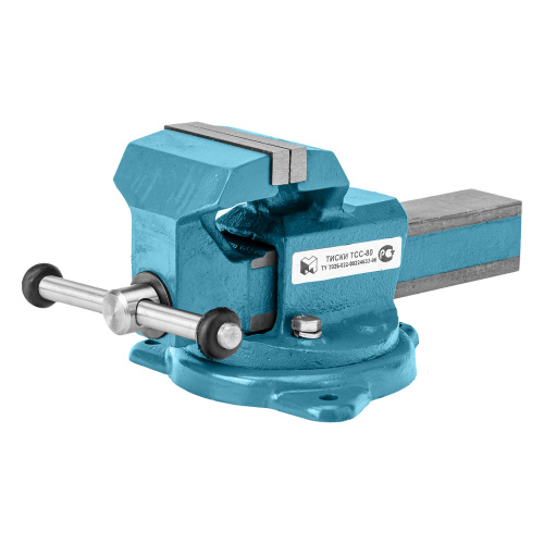Тиски слесарные, 80 мм, поворотные (Глазов) по ценам производителя в Челябинске с доставкой по всей России