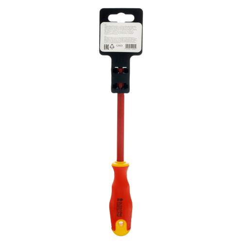 Отвертка диэлектрическая SL5.5 х 125 мм, CrV, до 1000 В, двухкомпонентная рукоятка Сибртех по ценам производителя в Челябинске с доставкой по всей России